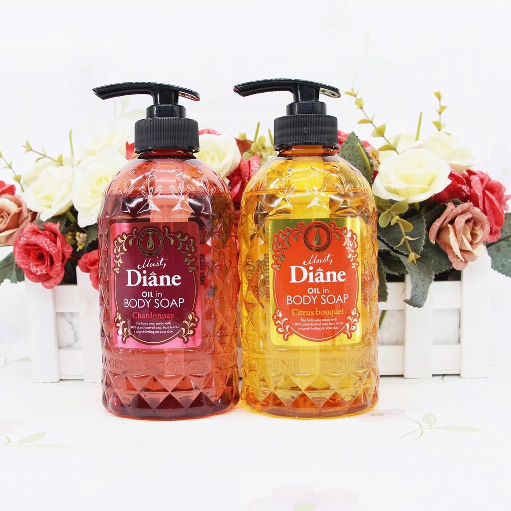 Diane - Sữa Tắm Tinh Dầu Moist Diane Oil In Body Soap Citrus Bouquet Hương Cam Quýt 500ml