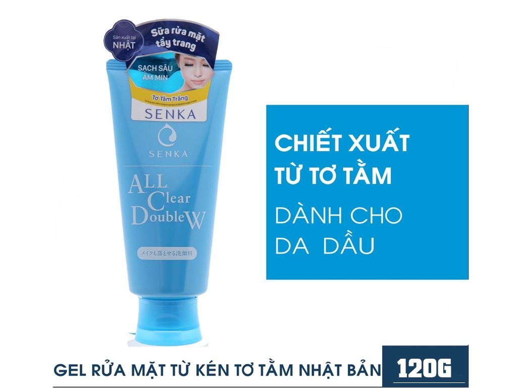Senka - Sữa Rửa Mặt Senka Tẩy Trang 2 Trong 1 120g