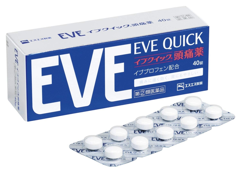 Eve Quick - Thuốc Giảm Đau Hạ Sốt Eve Quick Nhật Bản 40 Viên
