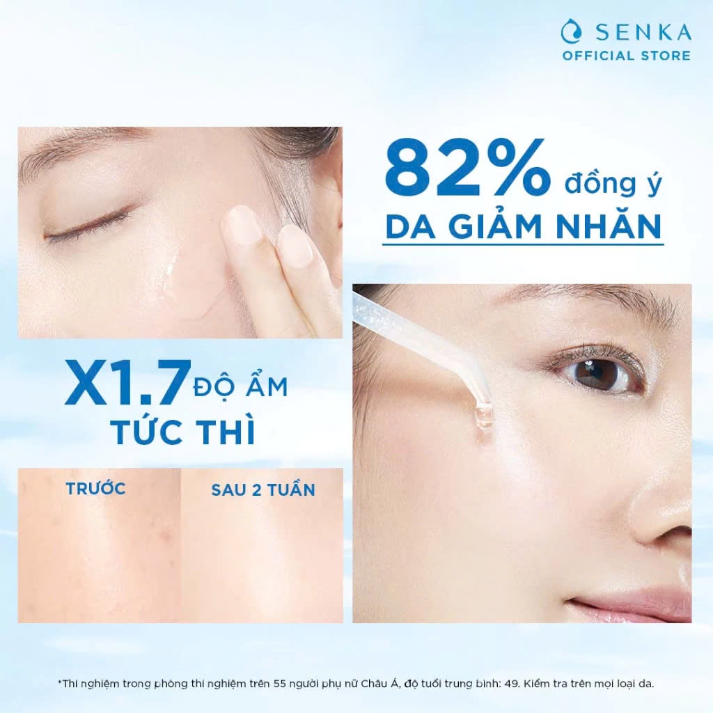 Senka - Tinh Chất Senka Dưỡng Ẩm Chuyên Sâu Và Ngừa Lão Hóa 30ml Deep Moist 3X HA Serum