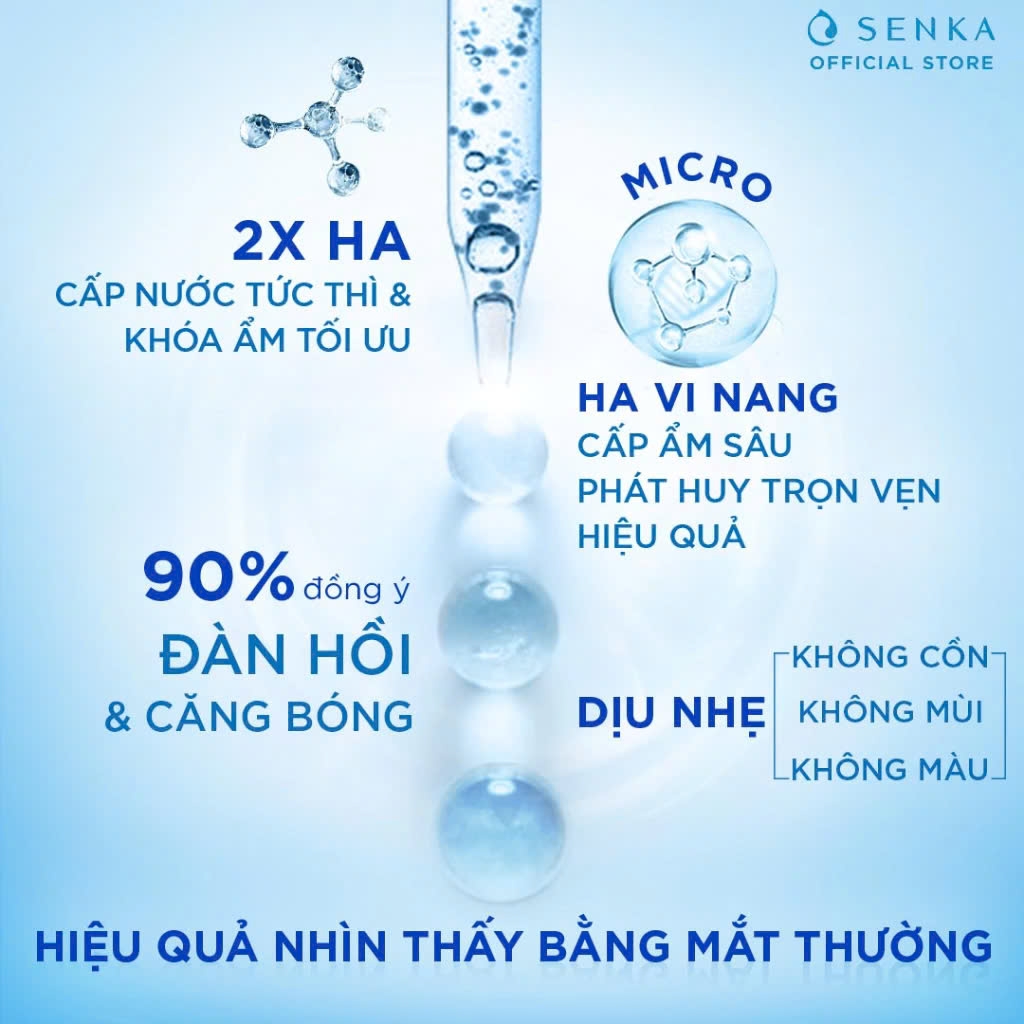 Senka - Tinh Chất Senka Dưỡng Ẩm Chuyên Sâu Và Ngừa Lão Hóa 30ml Deep Moist 3X HA Serum