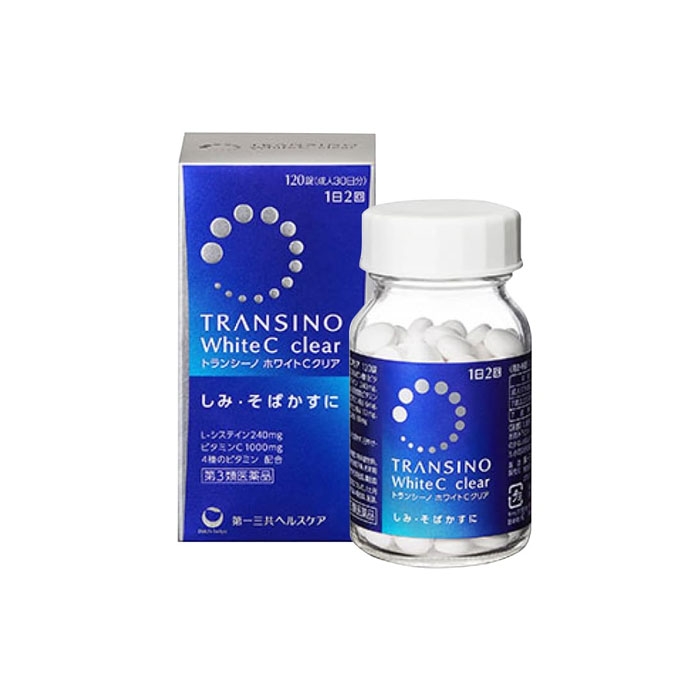 TRANSINO - Viên Uống Trắng Da Giảm Nám Transino White C (120 Viên)