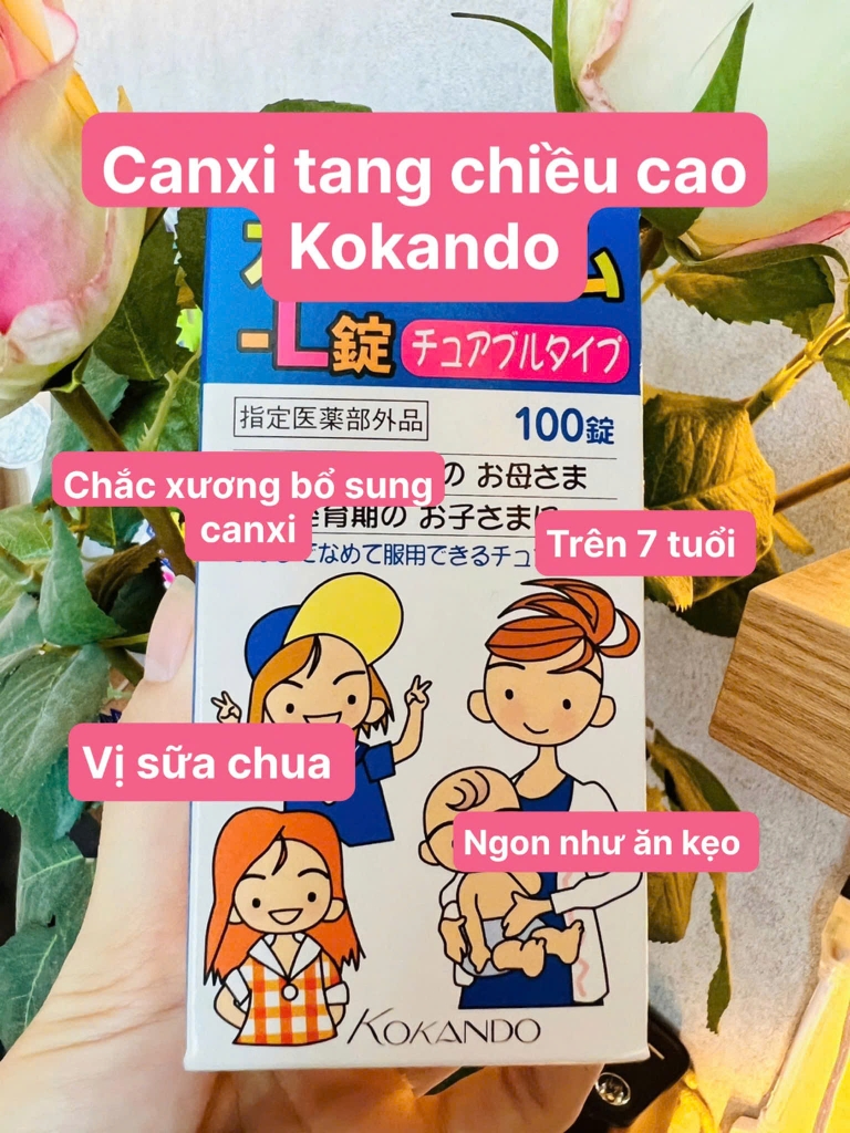 Kokando - Viên Uống Bổ Sung Canxi Cho Bé Trên 7 Tuổi Kokando