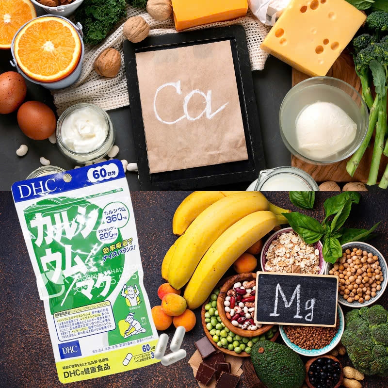 DHC - Viên uống bổ sung Canxi - Magie DHC 60 ngày ( 180 viên)