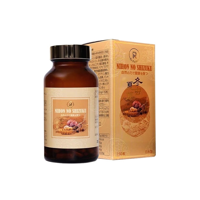 Nihon No Shizuku - Viên Uống Đông Trùng Hạ Thảo Và Nấm Linh Chi 150 Viên Nhật Bản