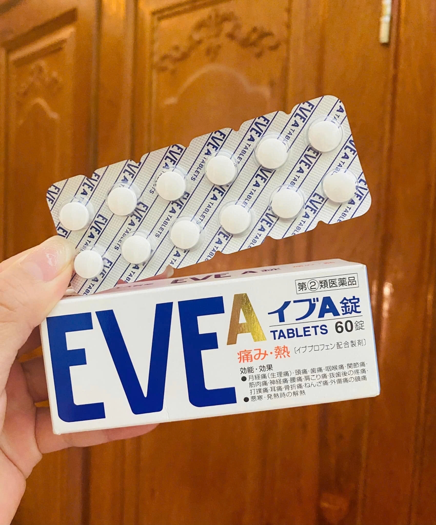 Eve - Viên Uống Giảm Đau, Hạ Sốt Eve A Tablets 60 Viên
