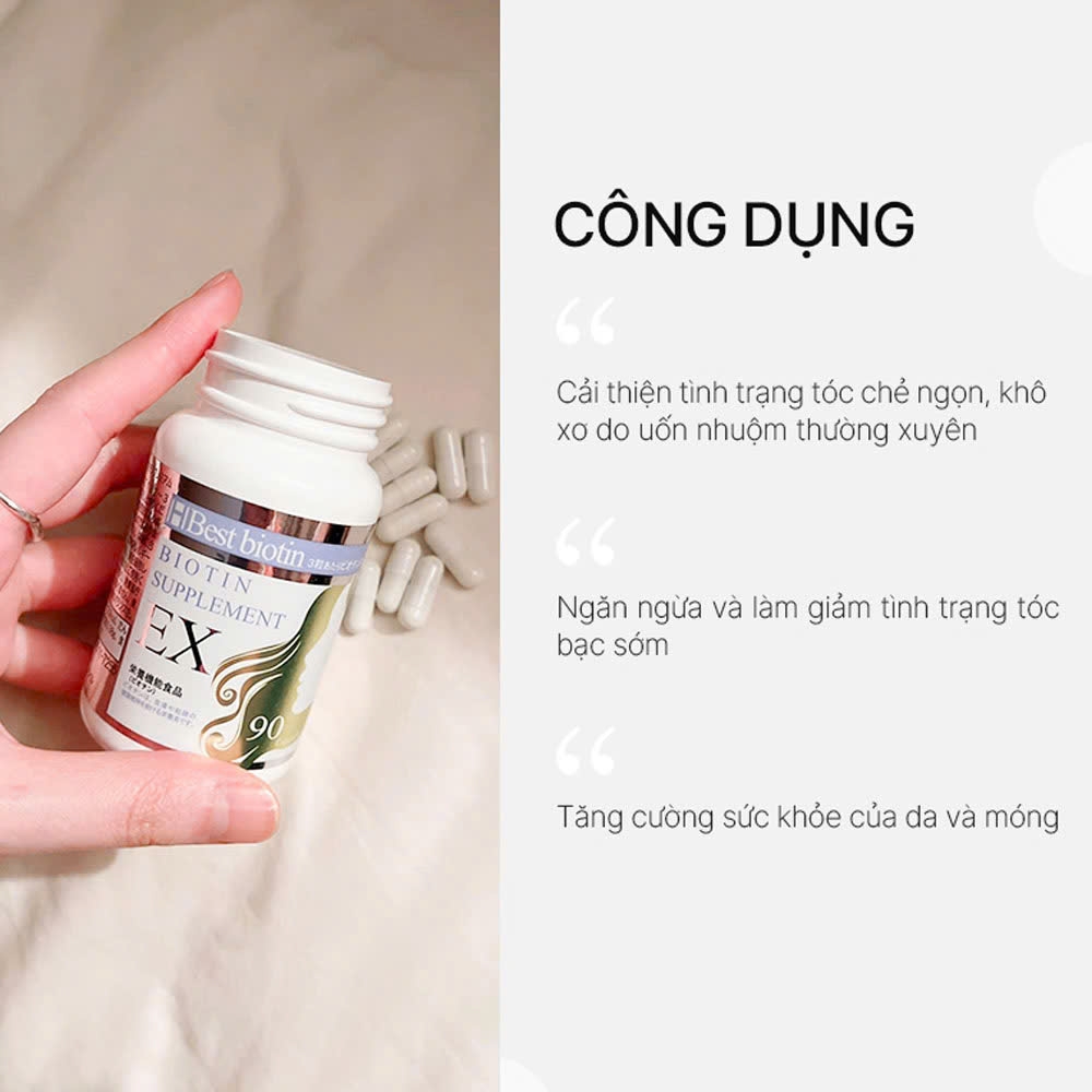 NDYunited - Viên Uống Mọc Tóc Biotin EX 90 Viên