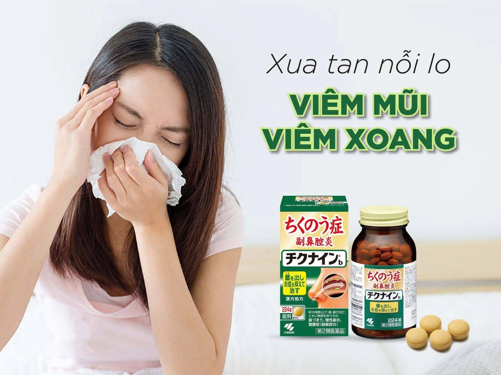 Kobayashi - Viên Trị Viêm Xoang Mũi Kobayashi Chikunain 224 Viên