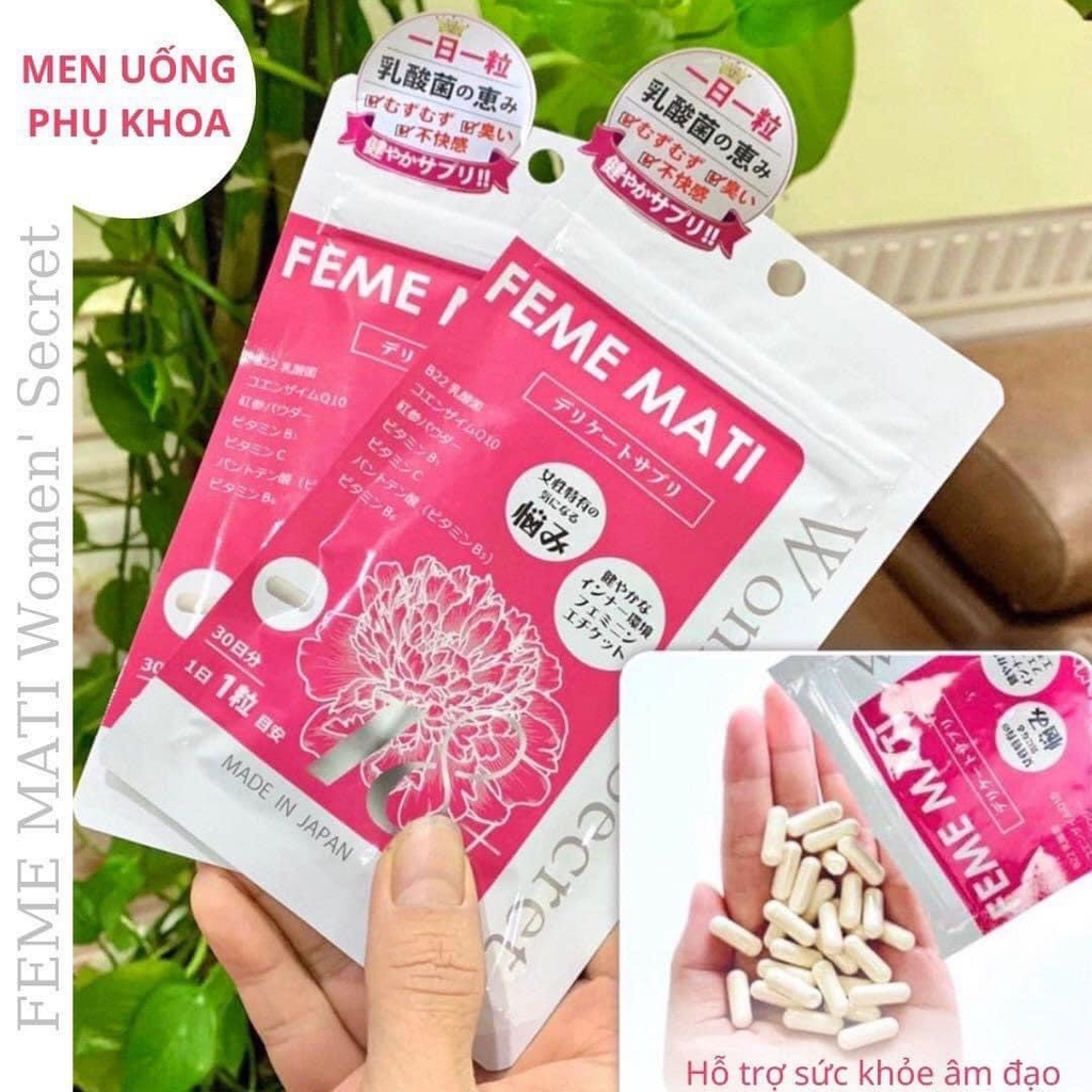 Feme Mati - Viên Uống Phụ Khoa Women’s Secret Nhật Bản (30 Viên)
