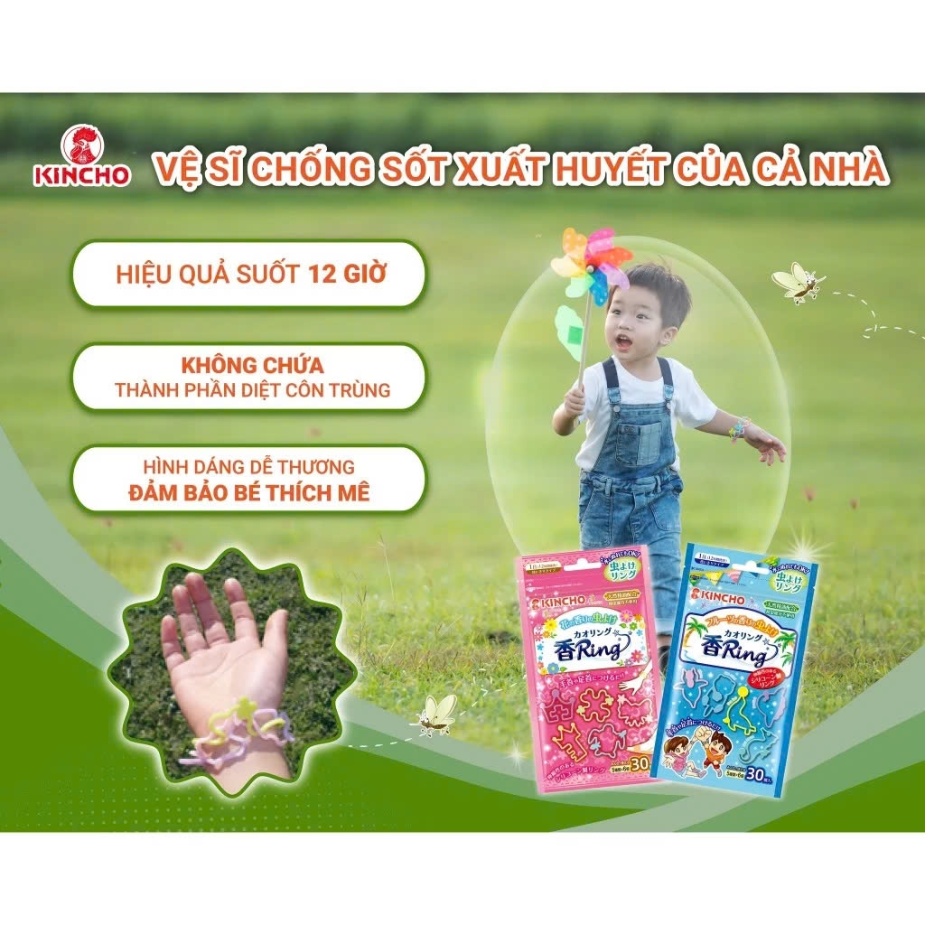 Kincho - Túi 30 Vòng Đeo Tay Chân Kincho Hương Hoa