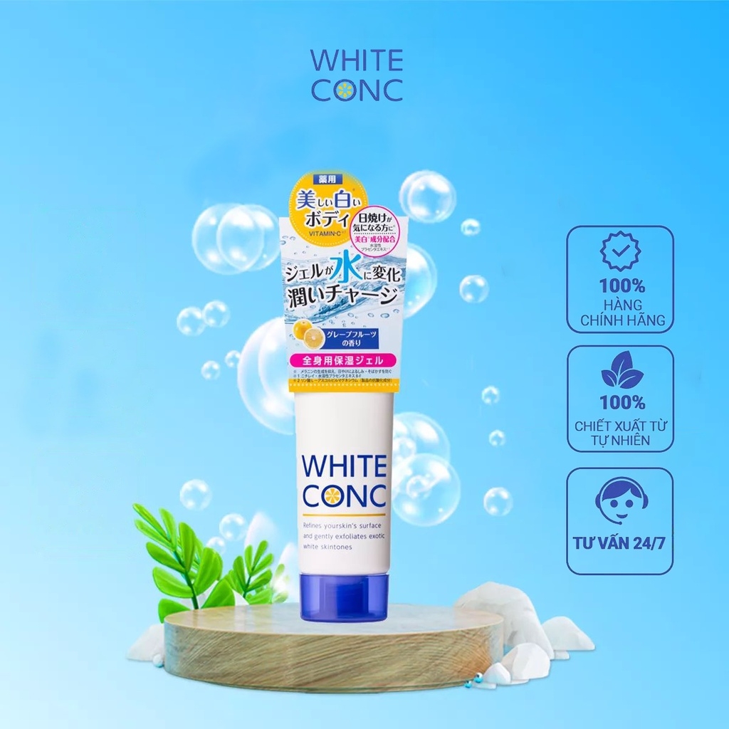 White Conc - Combo Dưỡng Trắng Da White Conc (Kem Dưỡng Ẩm Làm Trắng Da Watery Cream 90g +Kem Dưỡng Trắng Da Toàn Thân Ban Ngày 200g)
