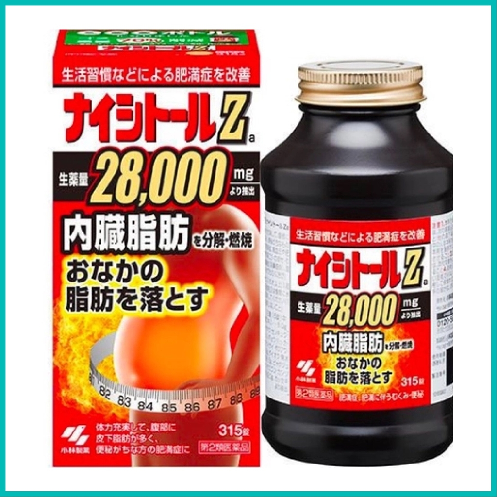 KOBAYASHI - Viên Uống Giảm Mỡ Bụng Naishitoru Z 28000mg Hộp 315 viên (21 ngày)