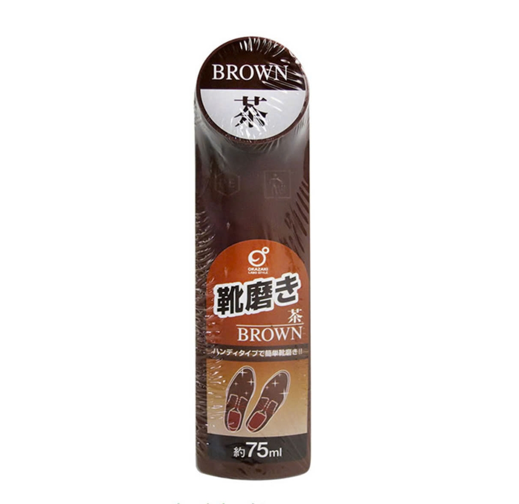 Okazaki - Xi Đánh Và Làm Bóng Giày Màu Nâu Okazaki 75ml