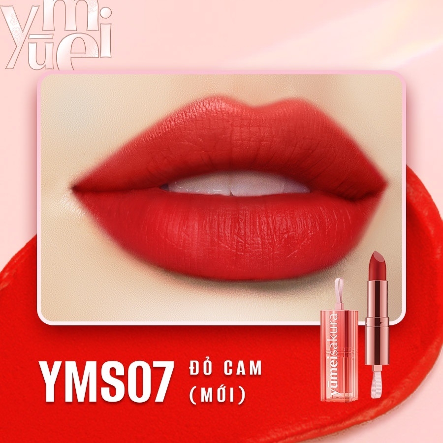 Yumeisakura - Son Môi Yumeisakura Matte Revolution Lipstick YMS07 (Đỏ Cam)