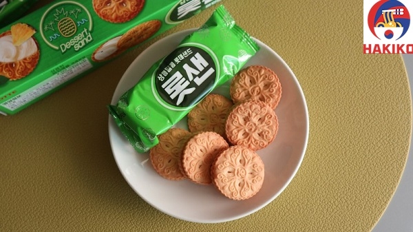 Bánh Quy Kem Socola Lotte Hàn Quốc Vị Dứa 105G 롯샌 파인애플