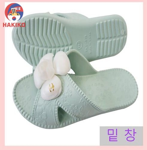 Dép Nhựa Siêu Nhẹ Eva Hình Hoa Đi Trong Nhà Ugby Hàn Quốc 거실화 꽃