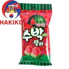 Kẹo Dẻo Vị Dưa Hấu Lotte Hàn Quốc 56G  수박바 젤리