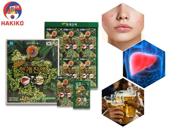 Nước Bổ Gan Linh Chi Punngi Hàn Quốc 80Ml X 30 Gói  헛개나무 골드