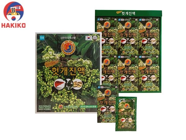 Nước Bổ Gan Linh Chi Punngi Hàn Quốc 80Ml X 30 Gói  헛개나무 골드