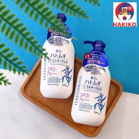 Sữa Dưỡng Thể Chống Nắng Hatomugi 250ml, 400ml Nhật Bản