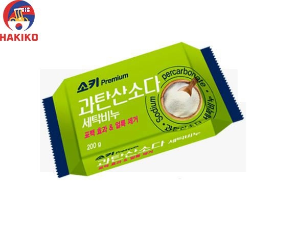 Bánh xà phòng giặt oxy bột 200g Mukunghwa Hàn Quốc 과탄산소다 세탁비누