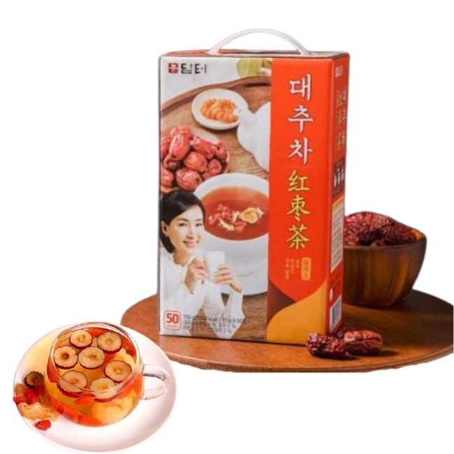 Trà Táo Đỏ Damtul  Hàn Quốc hộp 750G,  50 Gói 대추차 플러스