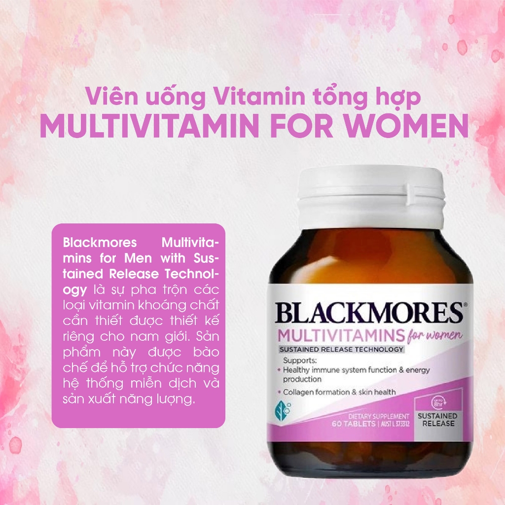 Vitamin cho phụ nữ Blackmores Multivitamin For Women 60 viên