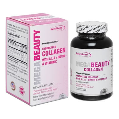 Hotchland Mega Beauty Collagen - Tăng cường sức khỏe làn da tóc & móng