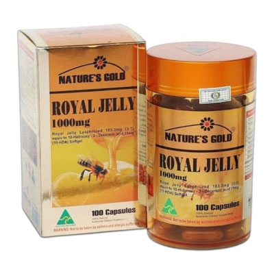 Nature's Gold Royal Jelly 1000mg - Viên uống đẹp da giảm vết nám