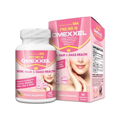 Viên uống đẹp da Premium Omexxel Skin, Hair & Nails Health khỏe tóc, móng