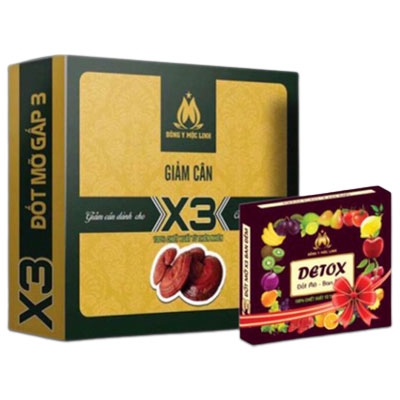 Slim x3 Đông Y Mộc Linh - Viên giảm cân tan mỡ thừa hiệu quả