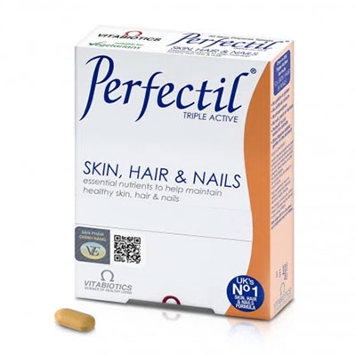 Viên uống chống lão hóa da Vitabiotics Perfectil Skin, Hair & Nails
