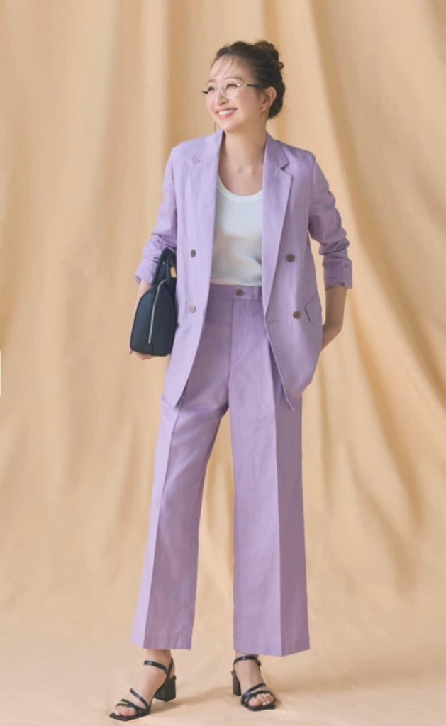 Quần ống suông linen 456215