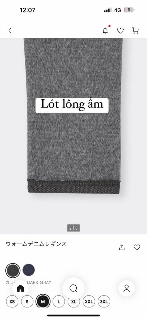 352779 Quần legging lót lông