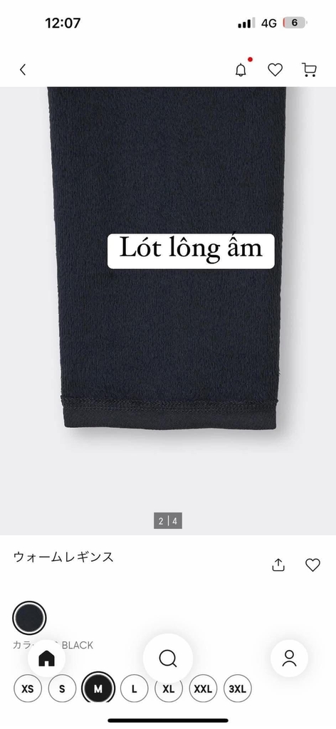 352779 Quần legging lót lông