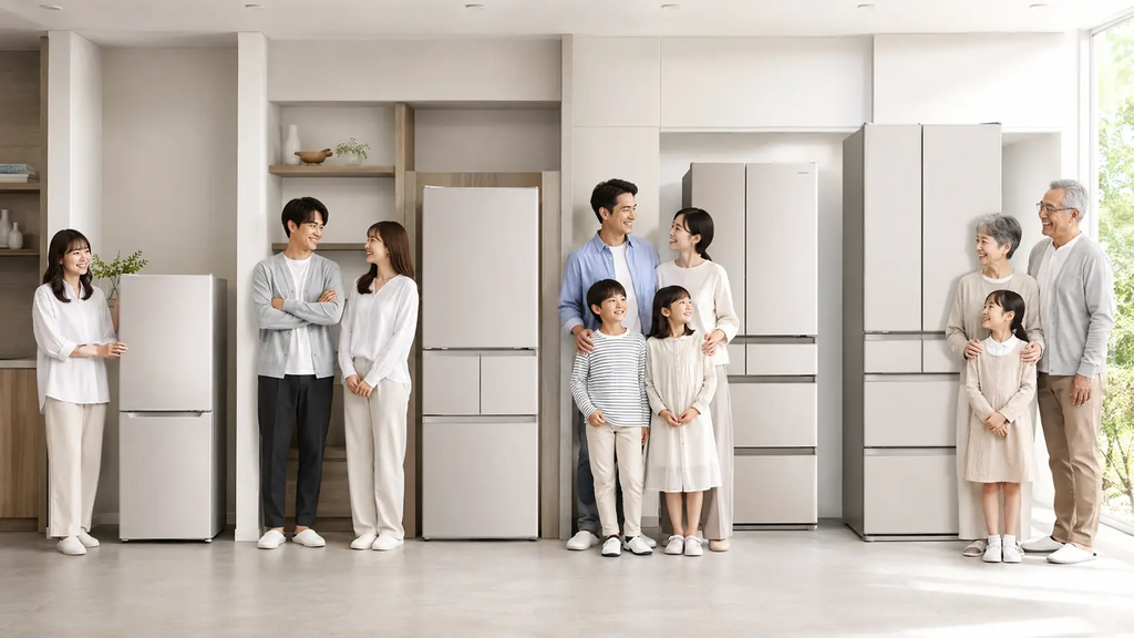 Bảng gợi ý chọn dung tích tủ lạnh theo số người sử dụng