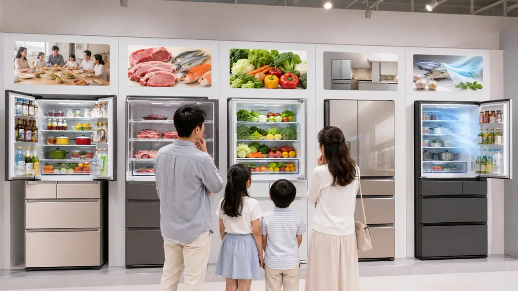 Bảng chọn hãng tủ lạnh nội địa Nhật theo nhu cầu sử dụng của gia đình