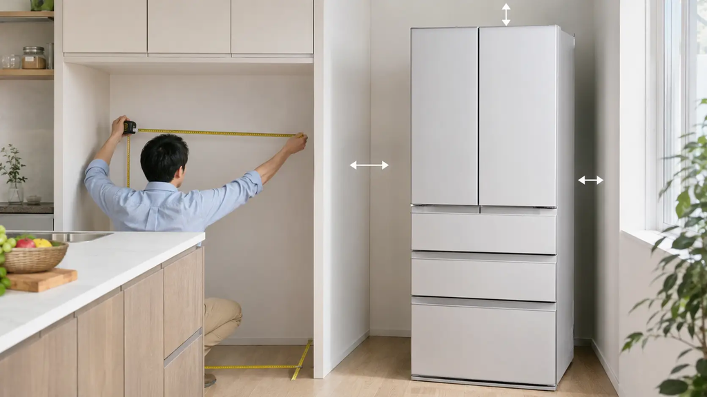 Đo kích thước bếp trước khi chọn mua tủ lạnh dung tích lớn