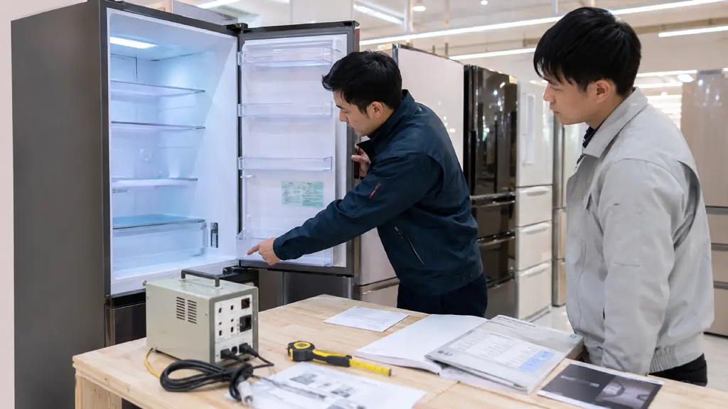 Kiểm tra điện áp kích thước dung tích và bảo hành trước khi mua tủ lạnh nội địa Nhật