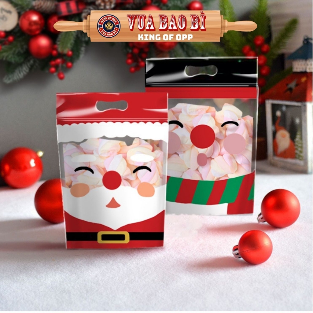 Túi Ziplock Đựng Bánh Kẹo Giáng Sinh, Noel 2025 - Giá Sỉ Tận Xưởng