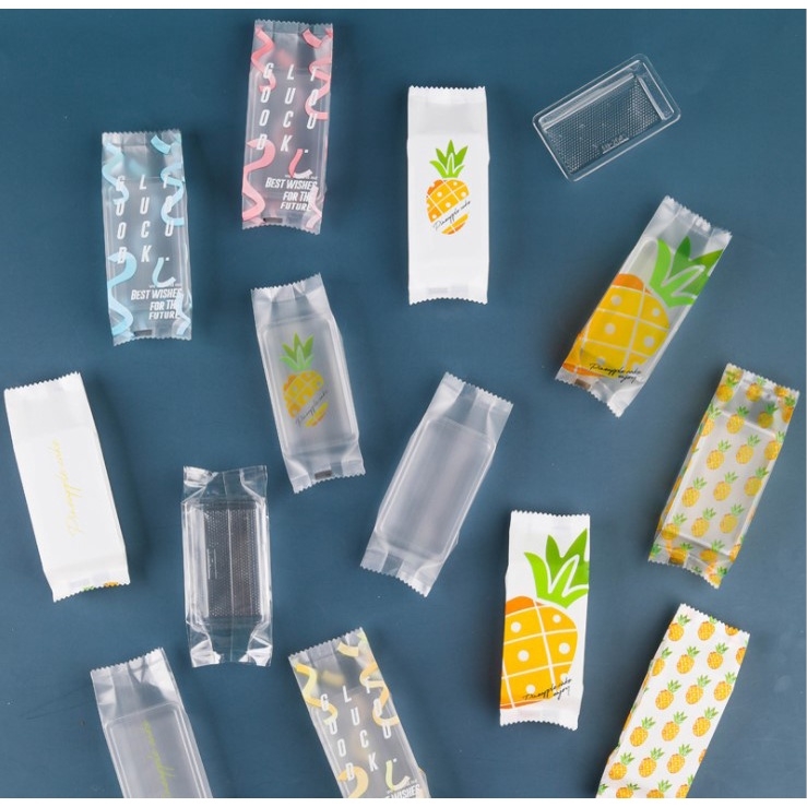 100 Túi đựng bánh dứa, khay bánh dứa, túi đựng bánh kẹo hàn miệng túi - VUA BAO BÌ