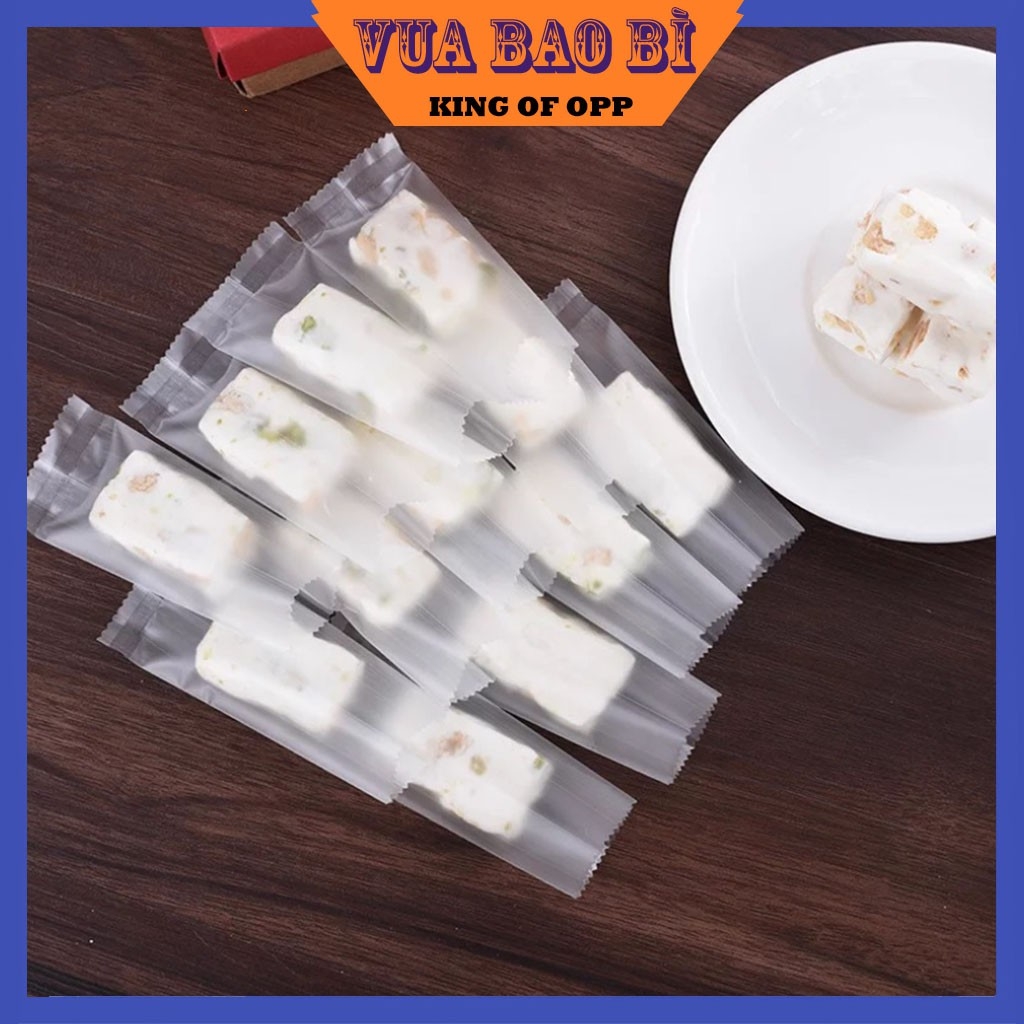 Bao bì đựng kẹo,200 Túi Bao Bì/ Túi OPP Mờ, Hàn Miệng