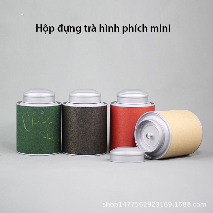 Hộp đựng trà, cà phê các loại đồ khô hình chiếc phích mini, kèm túi - HVL TEA
