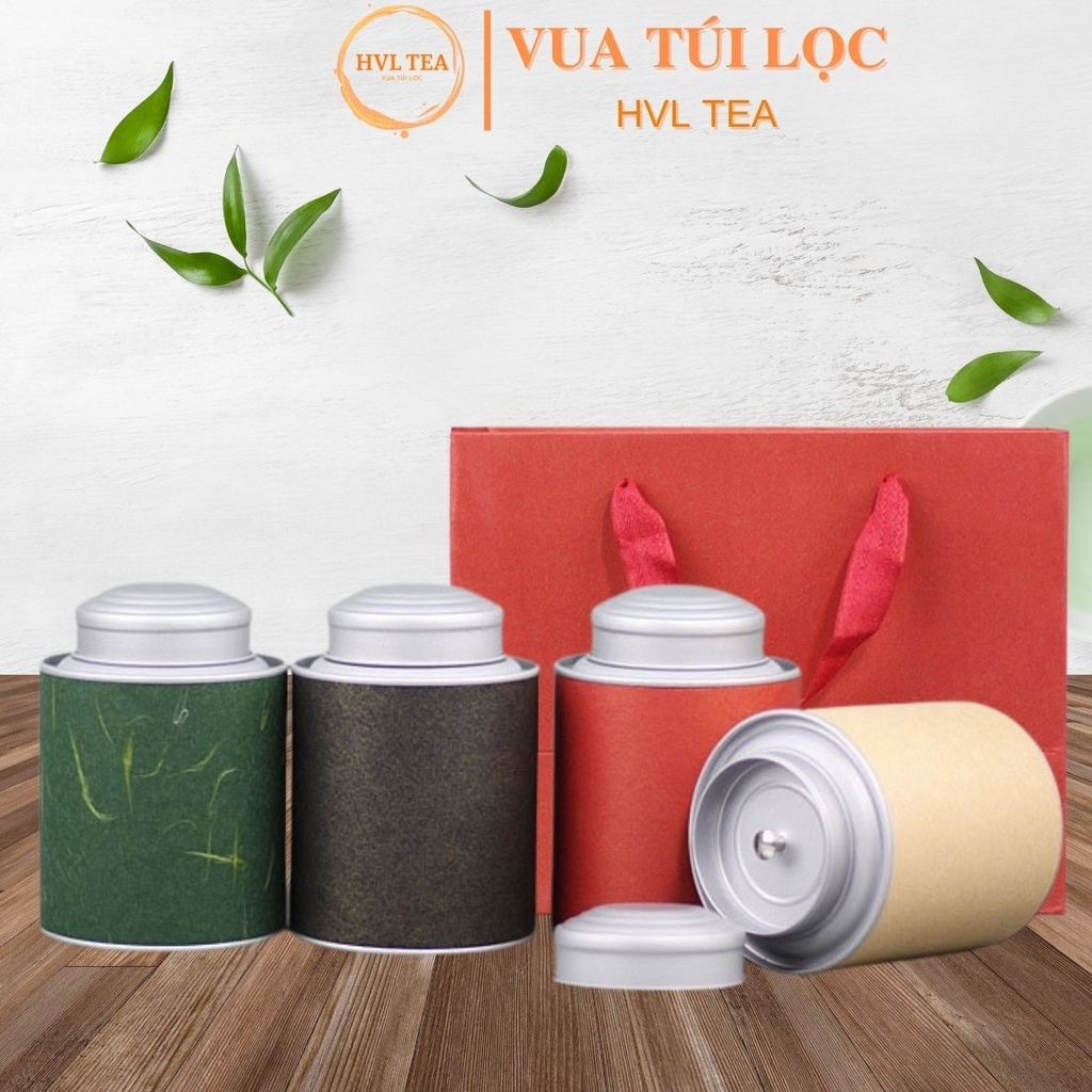 Hộp đựng trà, cà phê các loại đồ khô hình chiếc phích mini, kèm túi - HVL TEA