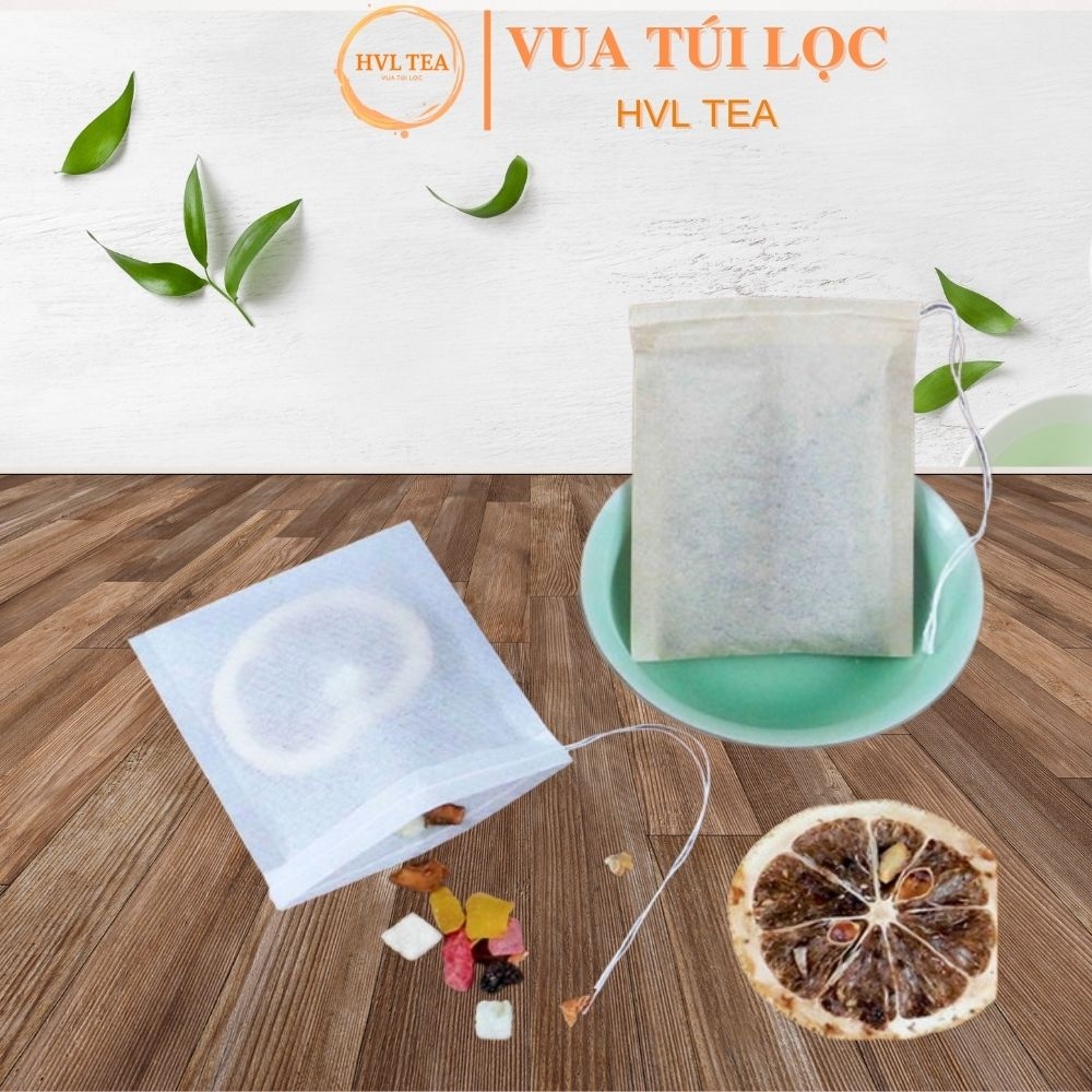 Combo 100 Túi lọc trà, thảo dược, cà phê bằng giấy có dây - HVL