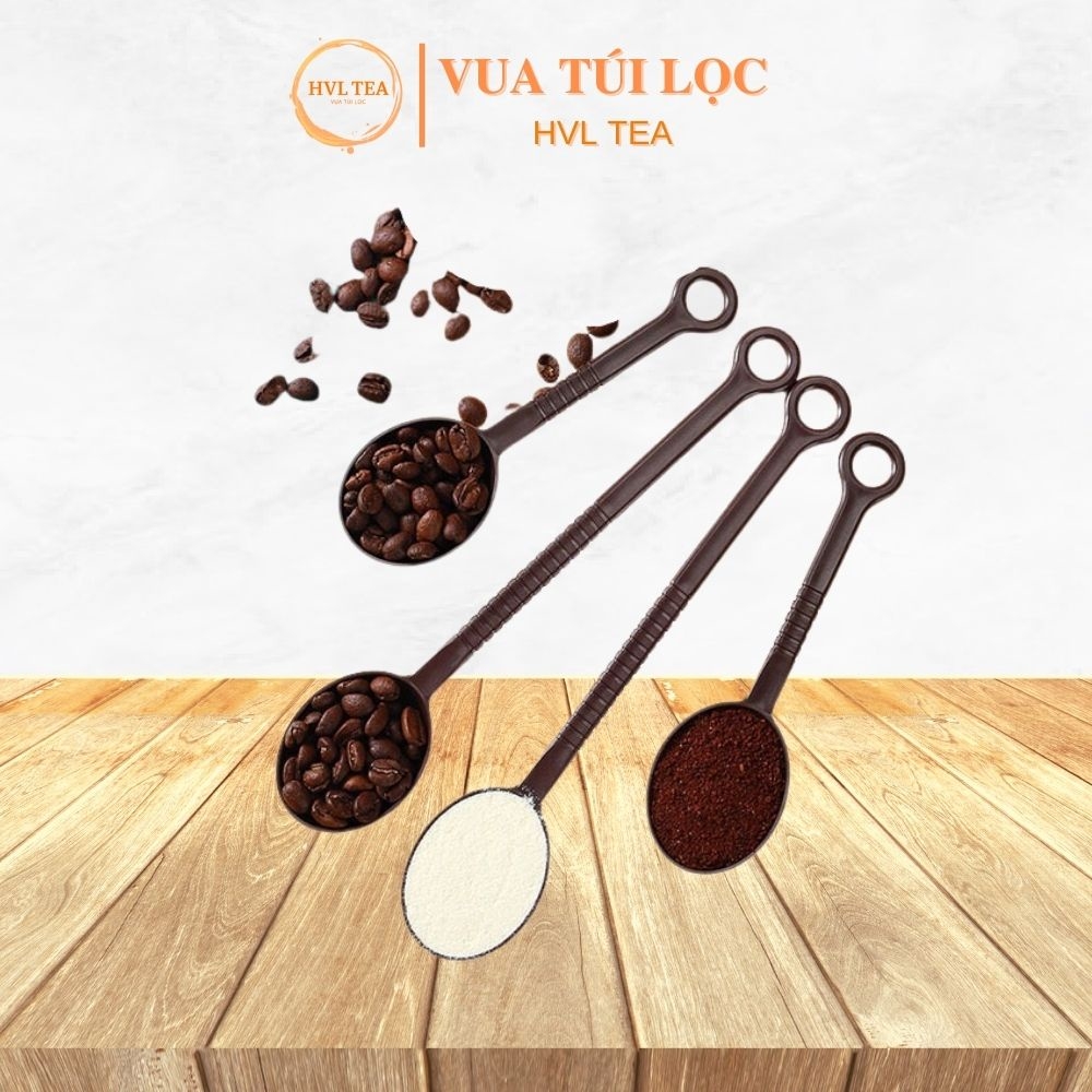 Thìa đong nâu múc bột, múc sốt hoa quả - muỗng đong nâu định lượng 10/15 gram - HVL TEA