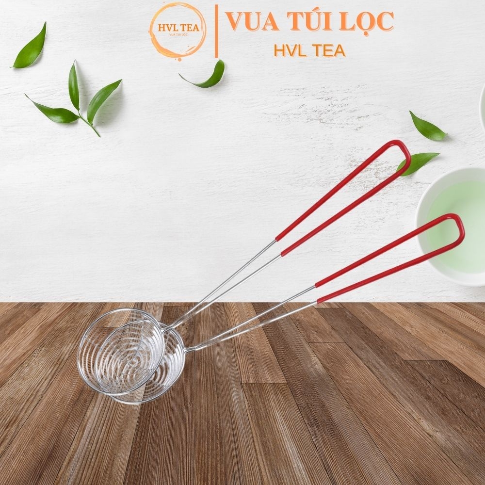 Muôi múc trân châu, topping trà sữa tay cầm đỏ - HVL TEA