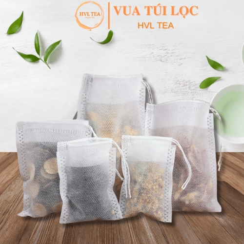 Combo 100 Túi lọc trà, cafe, thảo dược nhiều kích thước, công nghệ mới, vải không dệt - HVL