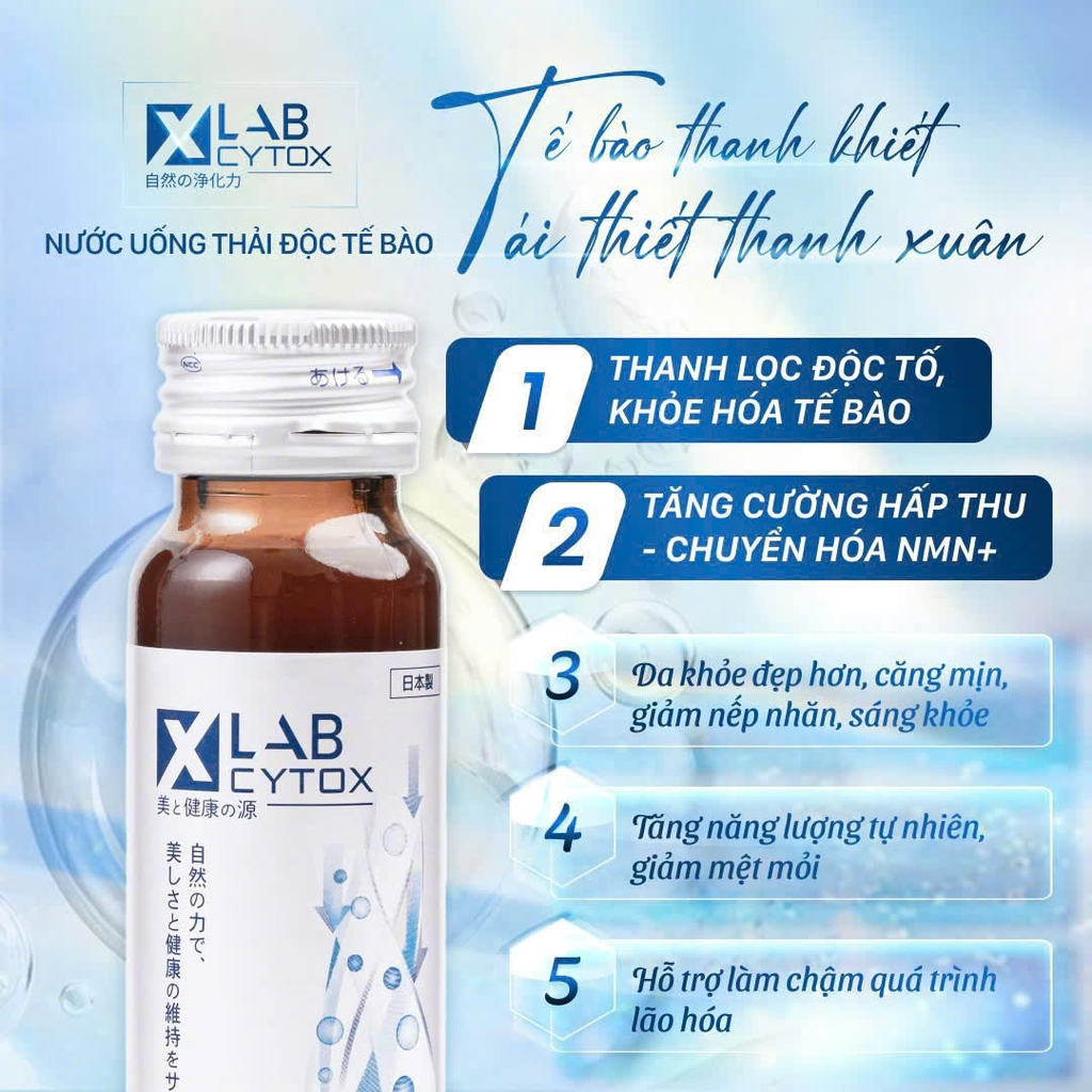 XLAB CYTOX / NƯỚC UỐNG THẢI ĐỘC TẾ BÀO NHẬT BẢN