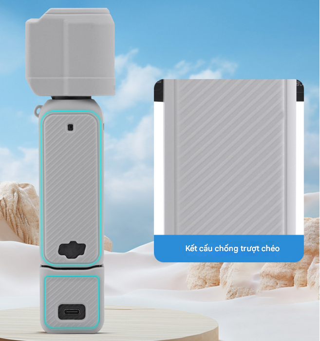 Silicon bảo vệ Osmo Pocket 3 đủ màu sắc chống rơi trầy máy